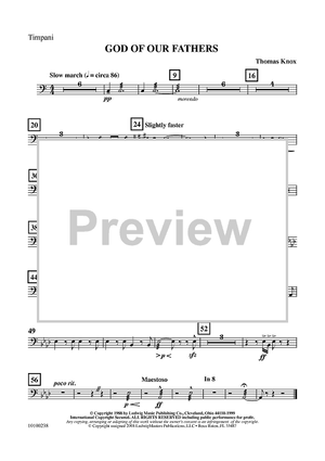 God Of Our Fathers - Timpani