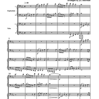 Canzona per sonare No. 1 - for Tuba/Euphonium Quartet - Score