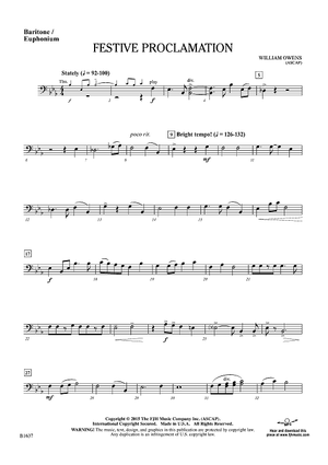 Festive Proclamation - Baritone/Euphonium