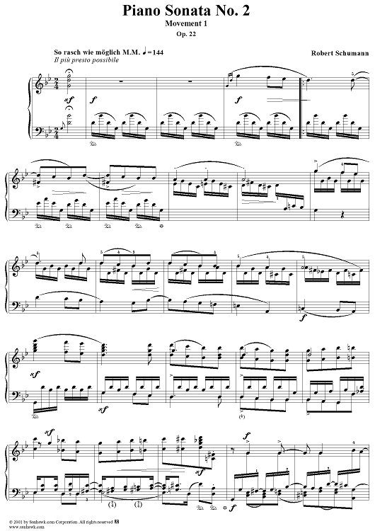 Piano Sonata No. 2, Movement 1