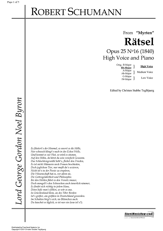 Rätsel Op.25 No.16