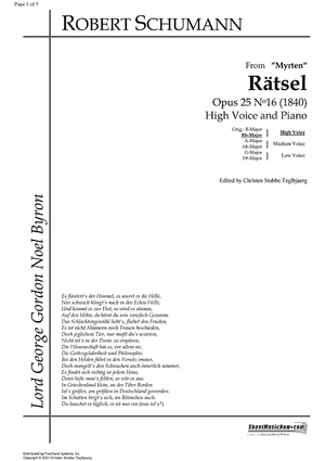 Rätsel Op.25 No.16