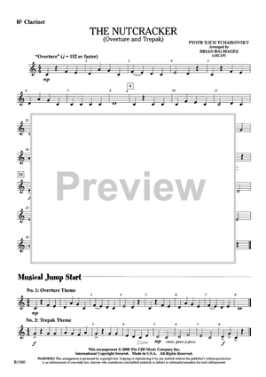 The Nutcracker (Overture and Trepak) - Bb Clarinet