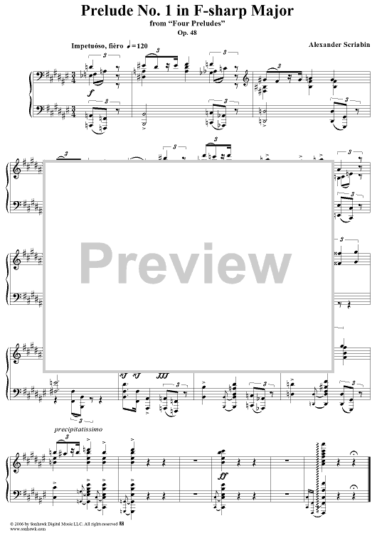 Prelude No. 1 in F-sharp major