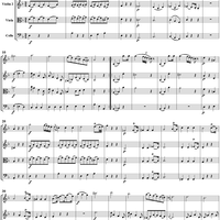 String Quartet No. 13, Movement 3 - Score