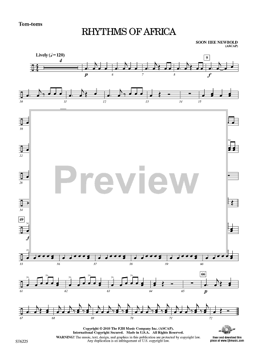 Rhythms of Africa - Tom-toms