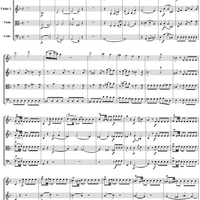 String Quartet No. 13, Movement 1 - Score