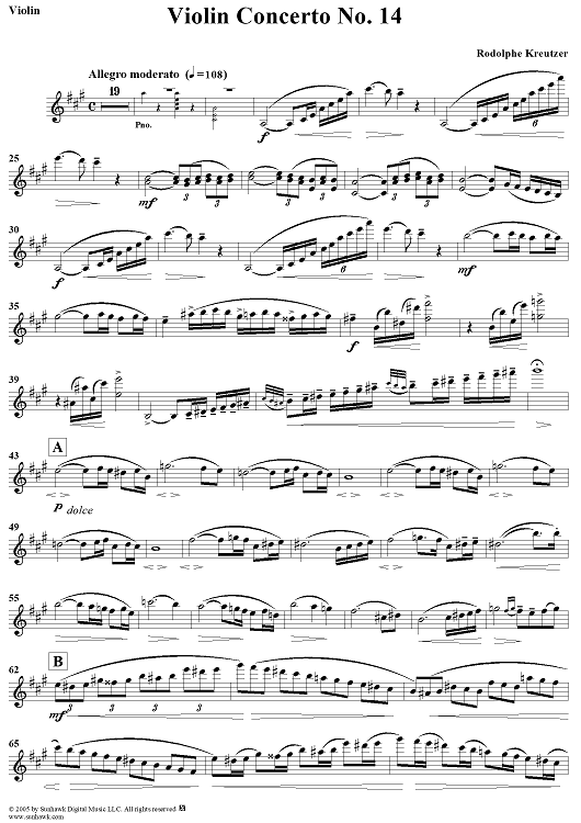 Violin Concerto No. 14 - Violin