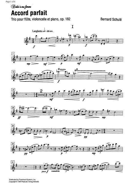 Accord parfait Op.182 - Flute