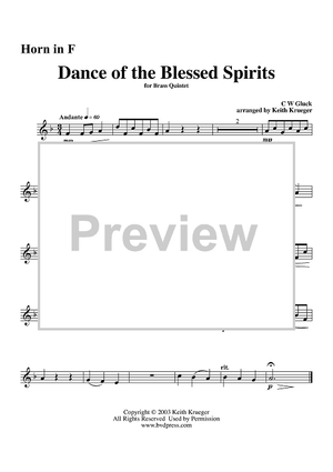 Dance of the Blessed Spirits - Horn