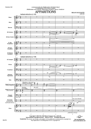 Apparitions - Score