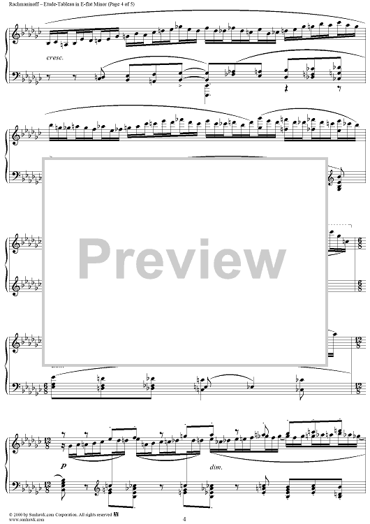 ☆ Rubinstein-Etude No.6 Sheet Music pdf, - Free Score Download ☆