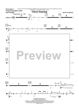 Ghost Dancing - Percussion 4