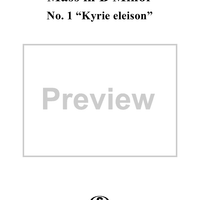 Mass in B Minor, BWV232, No. 1: "Kyrie eleison"