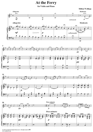 At the Ferry - Piano Score