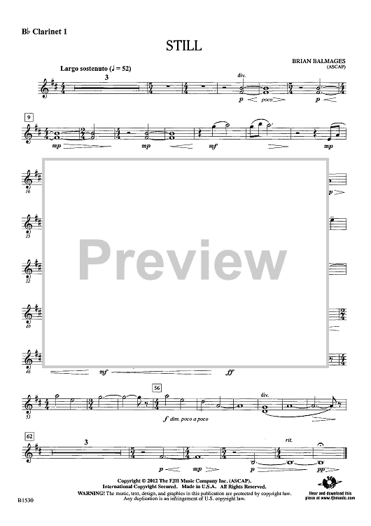 Still - Bb Clarinet 1