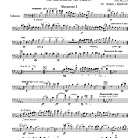 Menuettos I & II (from Divertimento No. 2, K131) - Euphonium 1 BC