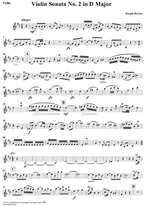 Violin Sonata No. 2 - Violin