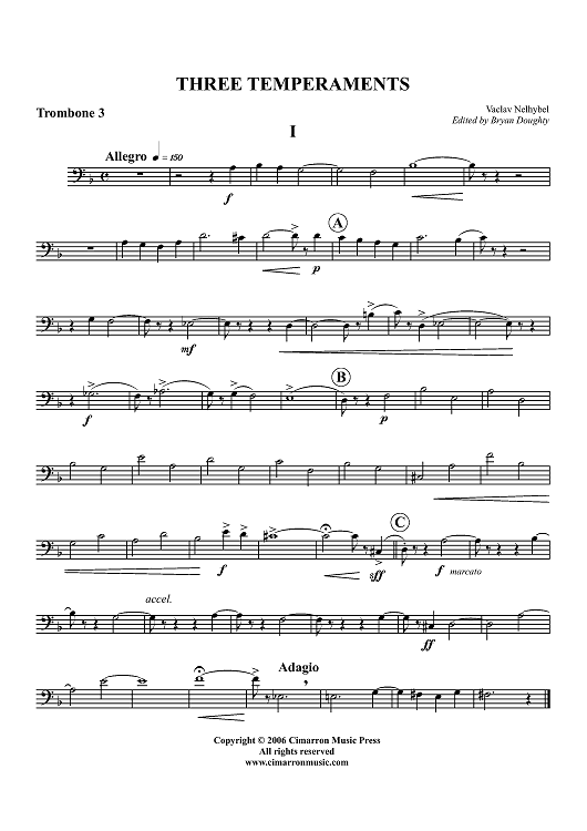 Three Temperaments - Trombone 3