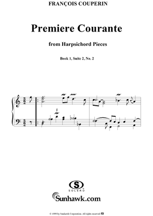 Harpsichord Pieces, Book 1, Suite 2, No.2:  Premiere Courante