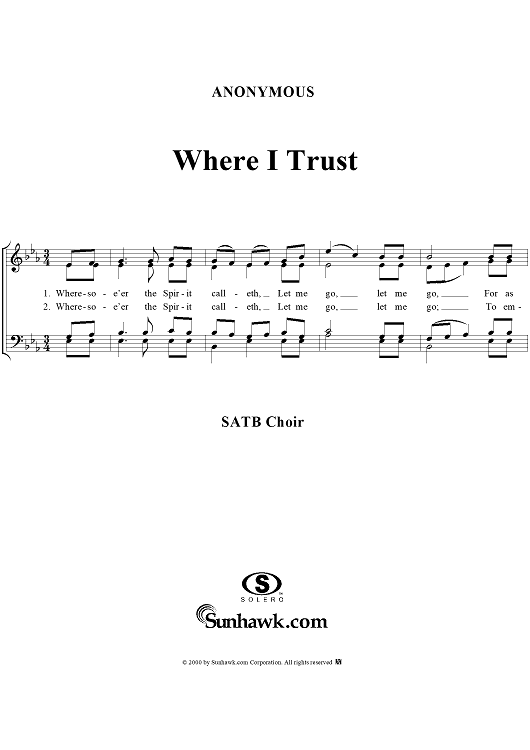 Where I Trust