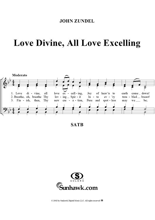 Love Divine, All Love Excelling