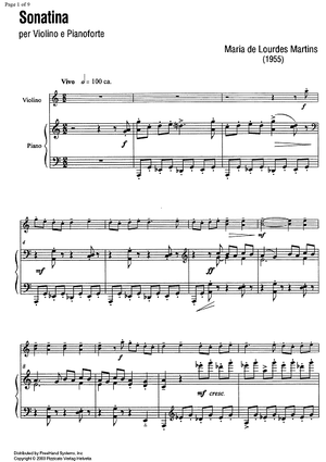 Sonatina - Score