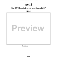 Recitative and Aria: Dogni pietà m ispoglio perfidae, No. 13 from "Lucio Silla", Act 2 - Full Score