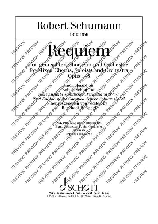 Requiem - Piano Reduction