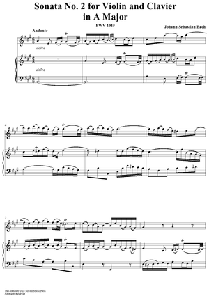 Violin Sonata No. 2 - Piano Score