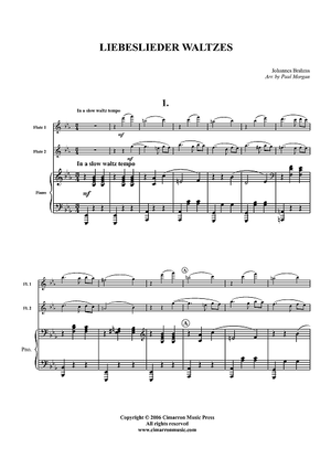 Liebeslieder Waltzes - Piano Score