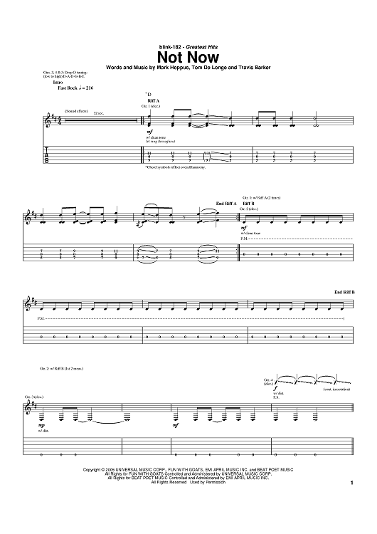 Jetpacks Was Yes! (Guitar Tab) - Print Sheet Music Now