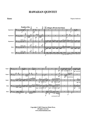 Hawaiian Quintet - Score