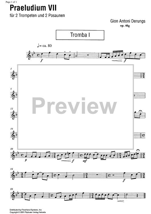 Praeludium VII Op.46g - Trumpet in C 1