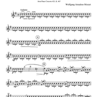 Andante - from Piano Concerto #21, K. 467 - Part 2 Clarinet in Bb