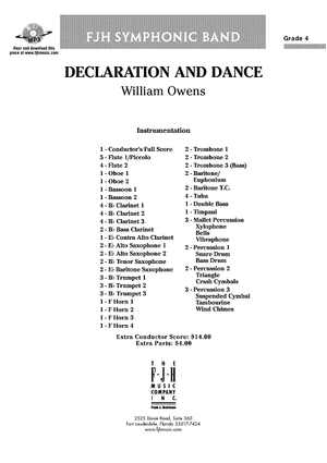 Declaration and Dance - Score