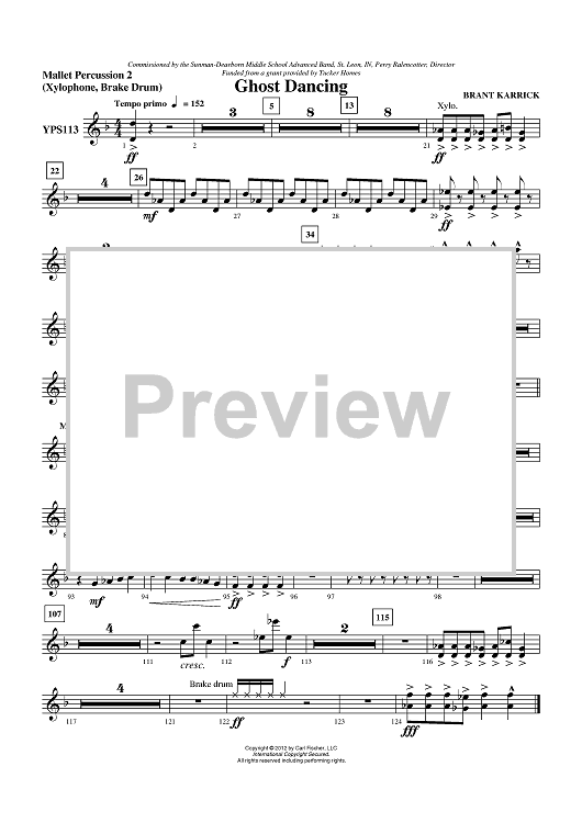 Ghost Dancing - Mallet Percussion 2