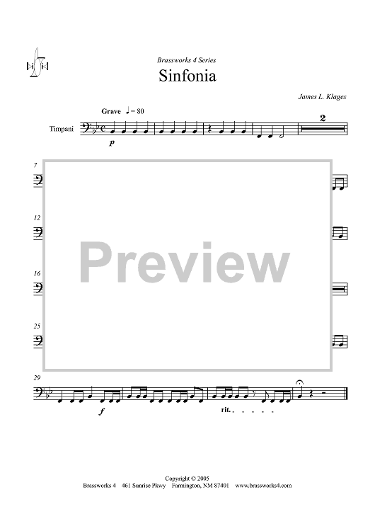 Sinfonia - Timpani