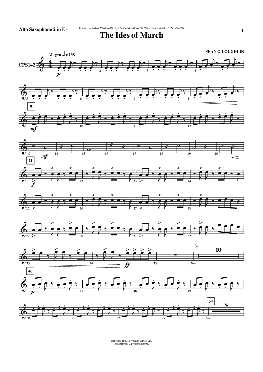 The Ides of March - Alto Saxophone 2