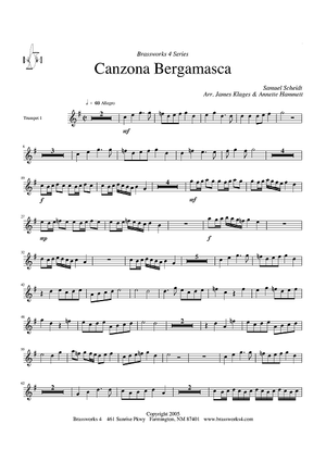 Canzona Bergamasca - Trumpet 1