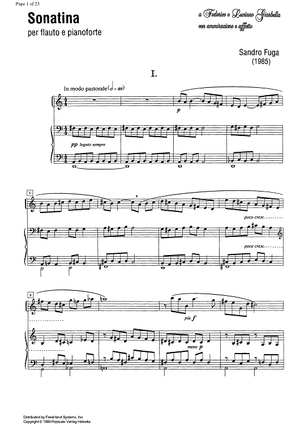 Sonatina - Score