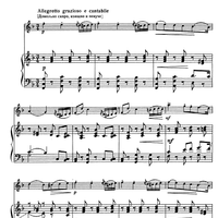 Three pieces ''Souvenir de Hapsal''. No. 3. Song Without Words - Score