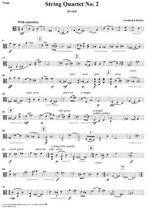 Quartet No. 2 - Viola