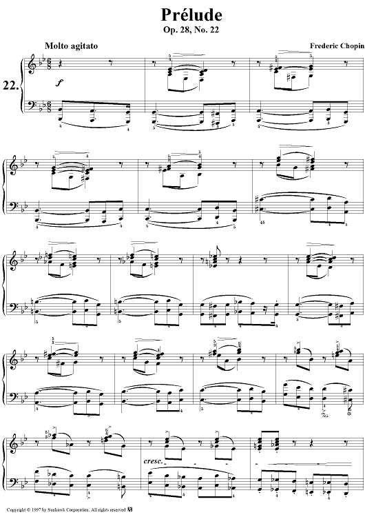 Prelude, Op. 28, No. 22 in G Minor