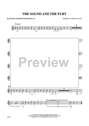 The Sound and the Fury - Tenor Sax/Baritone TC