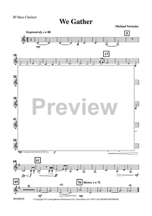 We Gather - Bass Clarinet