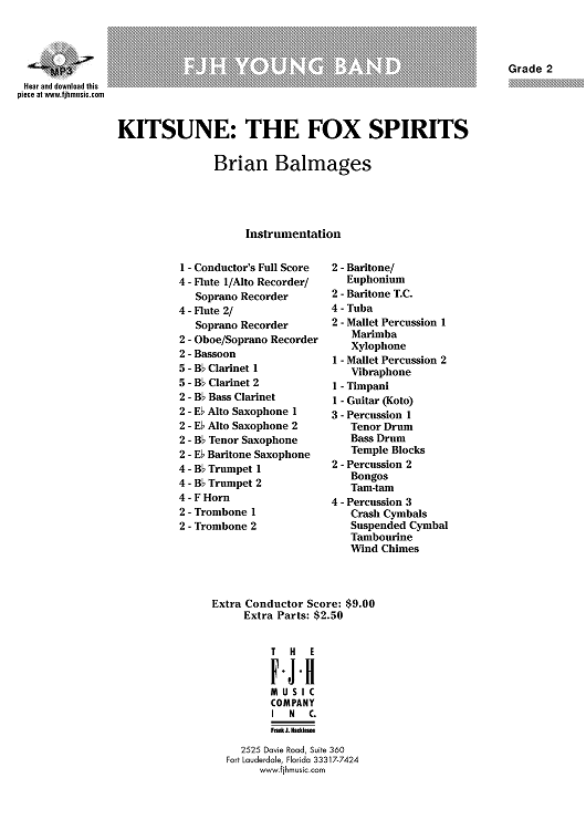 Kitsune: The Fox Spirits - Score