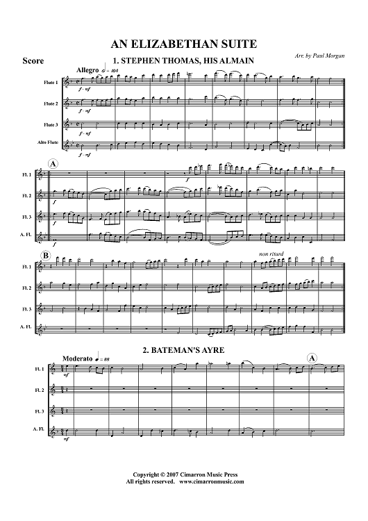 An Elizabethan Suite - Score