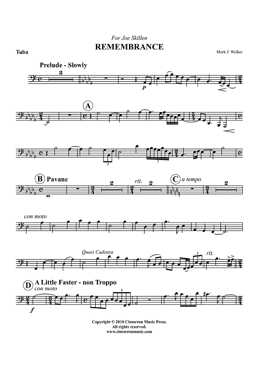 Remembrance - Tuba