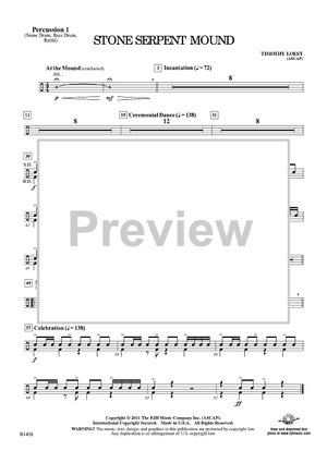 Stone Serpent Mound - Percussion 1